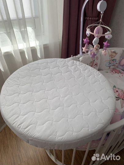 Матрас на круглую кроватку