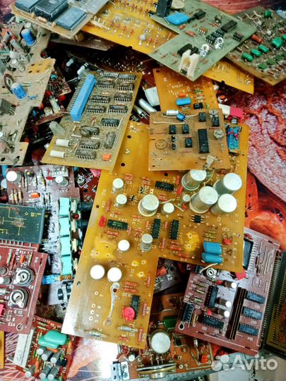 Платы с радиодеталями СССР