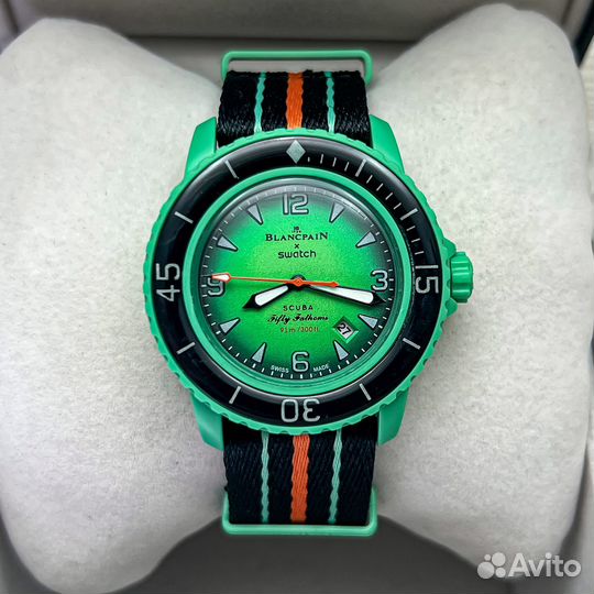 Часы наручные swatch blancpain indian ocean