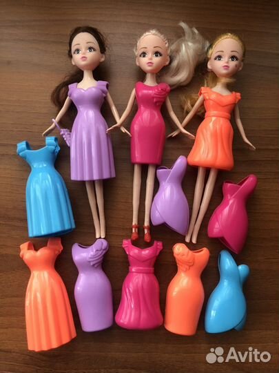 Барби, русалка,гимнастка