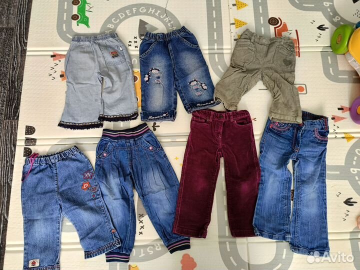 Пакет вещей на девочку 80-86-92 и обувь