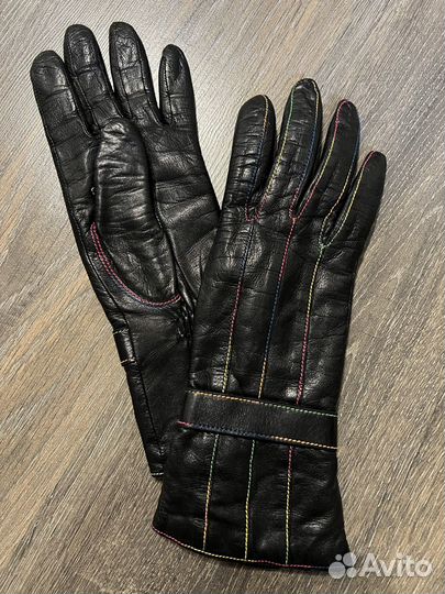 Перчатки женские кожаные 6.5 размер