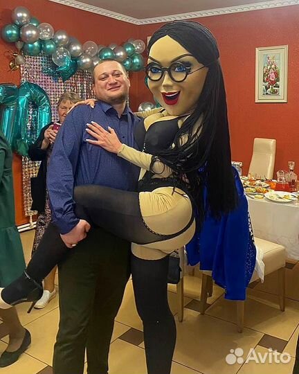 Ростовая кукла, шуточный стриптиз, аниматор