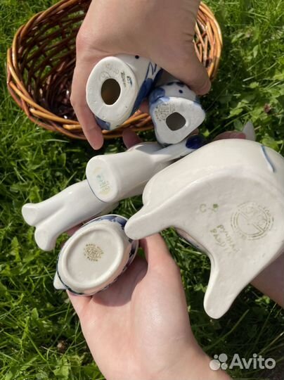 Фигурки сувениры гжель