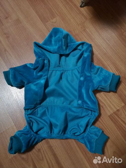 Комбинезон велюровый для собаки (щенка)