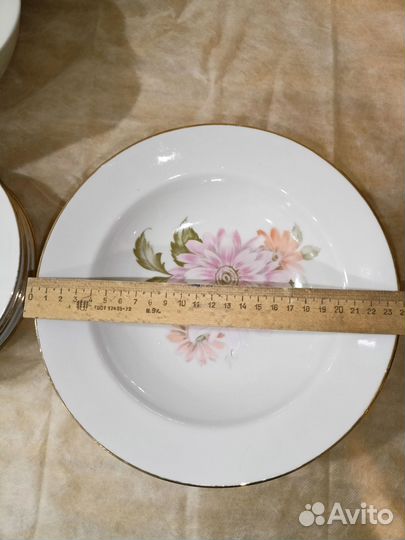 Сервиз Дулево - «Астры». СССР, 1980-е, 30 предмето