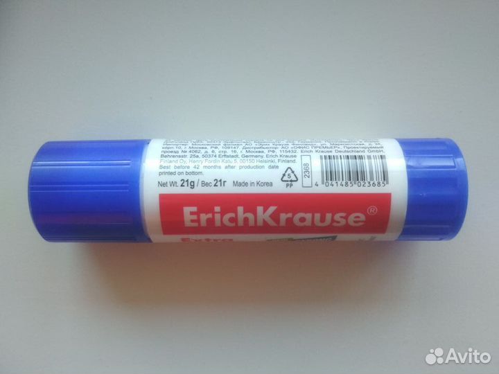 Клей карандаш Erich Krause Extra Premium 21 гр