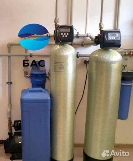 Очистка воды из скважины для коттеджа умягчения