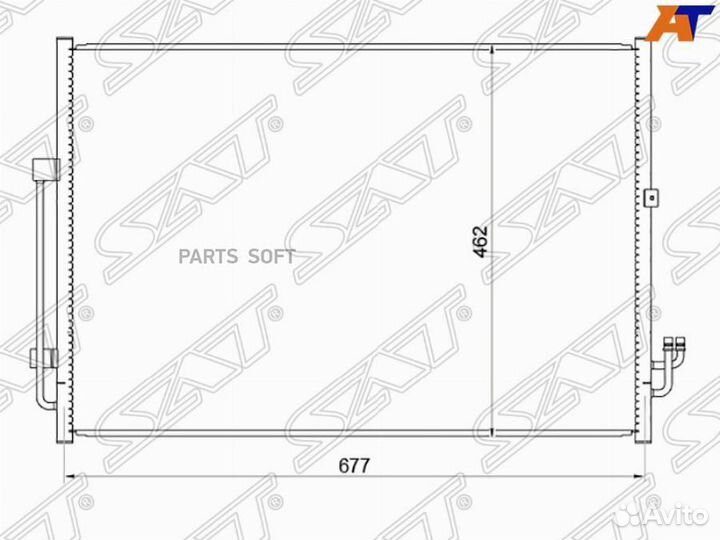 Радиатор кондиционера Ниссан Мурано Z51