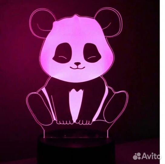 Светильник ночник лампа с 3 - D эффектом