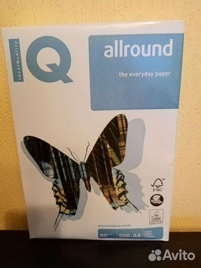 Бумага для офисной техники IQ Allround A4 80г/м