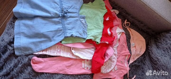 Одежда для девочки 68 размер (3-6 мес)