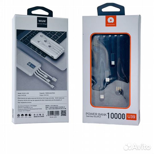 Power bank WUW U-39 10000mAh (Black)