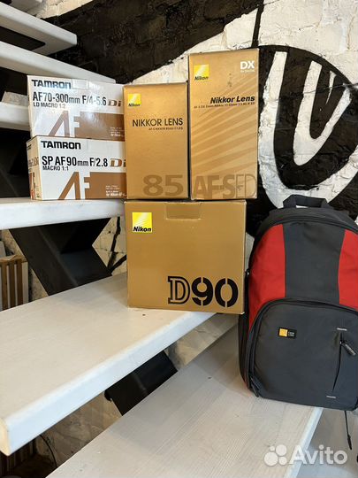 Фототехника Nikon d90 85 17-55 Tamron 90 70-300