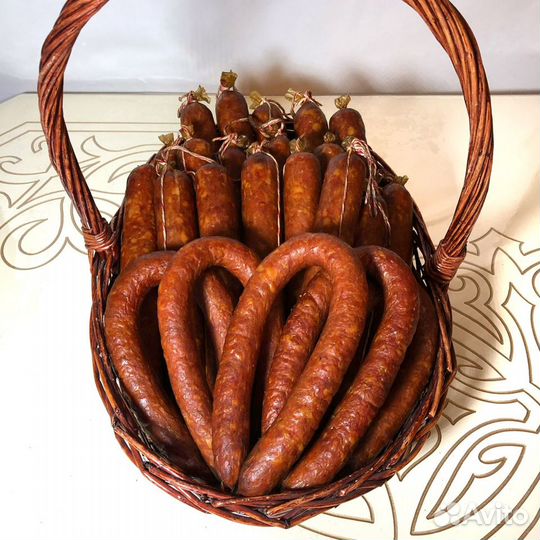 Домашняя колбаса, копчение, бастурма