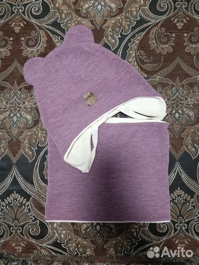 Комплект шапка+снуд