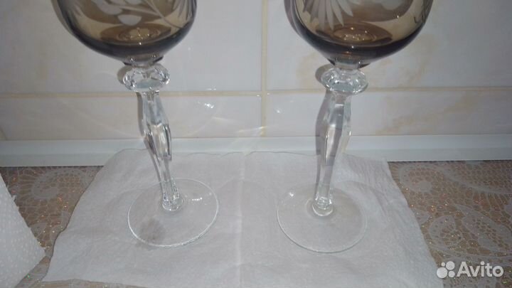 Хрустальные фужеры Гусь хрустальный