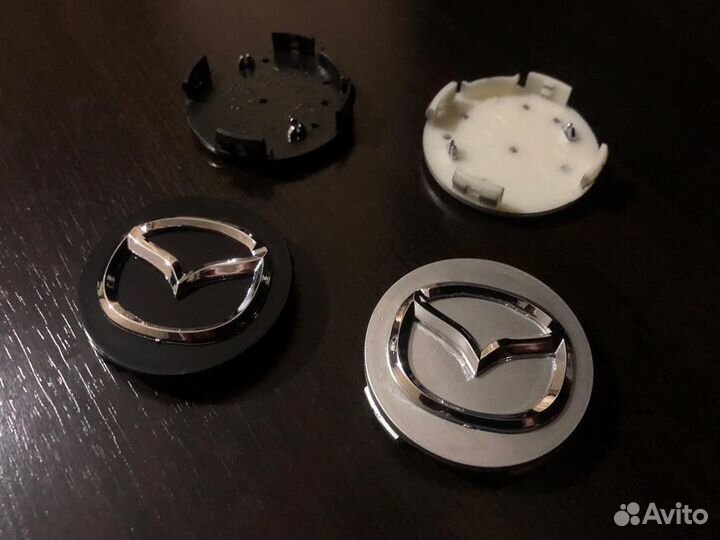 Колпачки заглушки на литые диски Mazda мазда 55мм