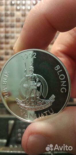 50 вату 1992 г. Вануату.Серебро