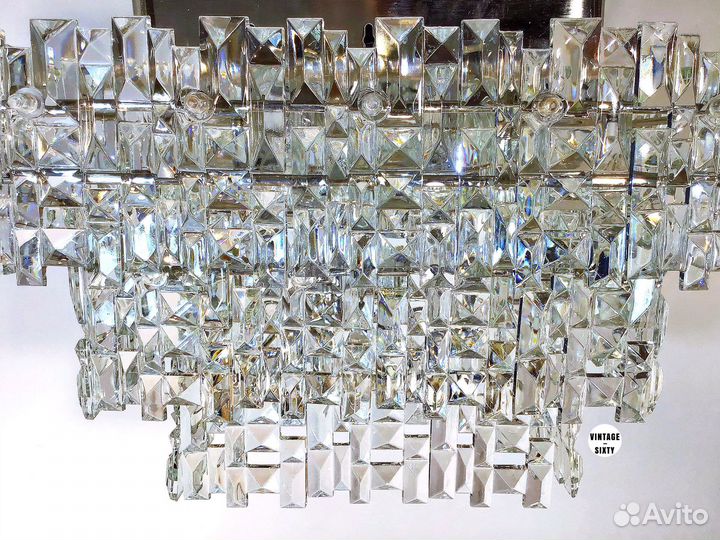 Редкая большая хрустальная люстра, СССР