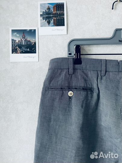 Льняные брюки massimo dutti