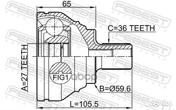 ШРУС внешний skoda octavia 5E, VW passat B8
