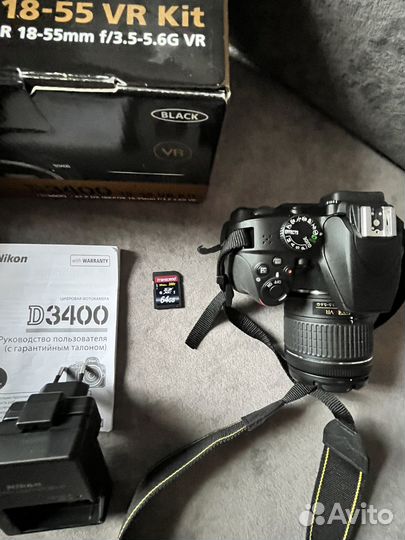Фотоаппарат nikon d3400