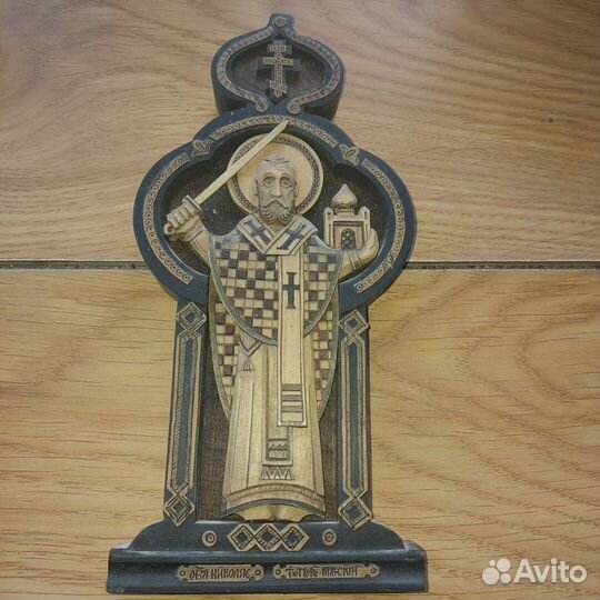 Городецкая резьба, Икона Николая Чудотворца