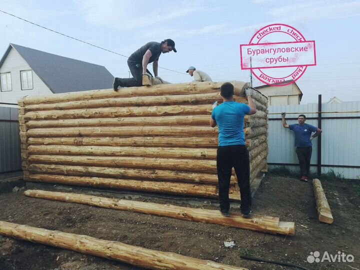 Срубы бань 3х5 бревна мощные сосна