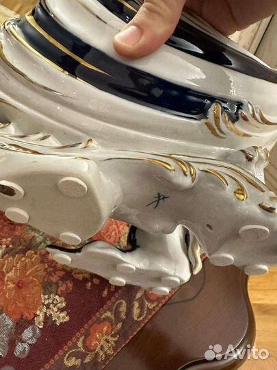 Итальянская фарфоровая статуэтка ладья