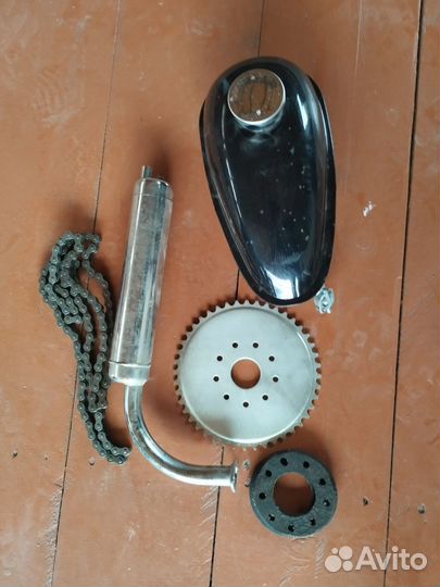 Новый двигатель Д8 на мотовелик. Полный комплект