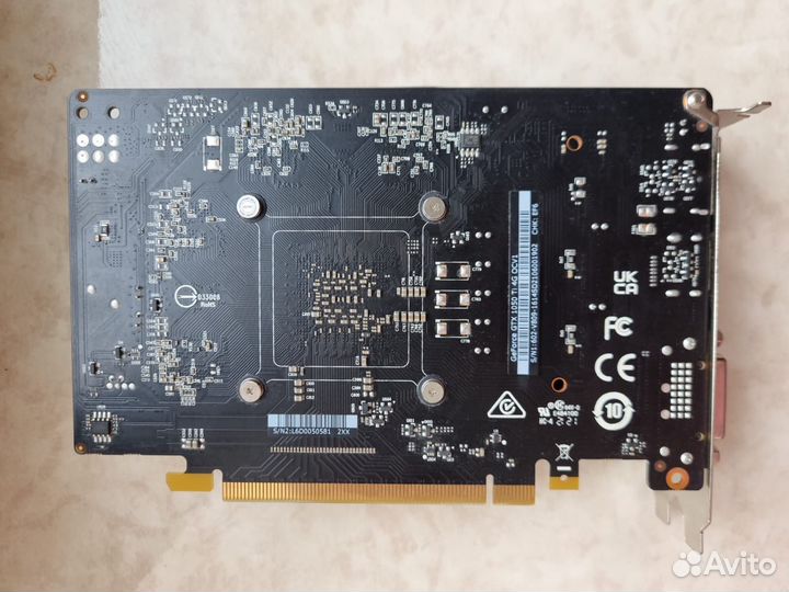 Видеокарта PCI-E MSI GeForce GTX 1050 Ti OCV1 4096