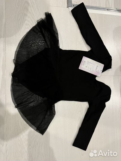 Боди для танцев гимнастическое для девочки новое