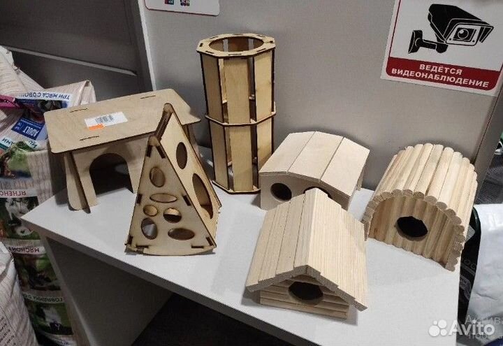 Домики лесенки качели для грызунов