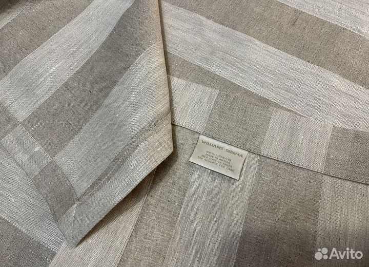 Скатерть лен полулен 178х178- 366; W. Sonoma