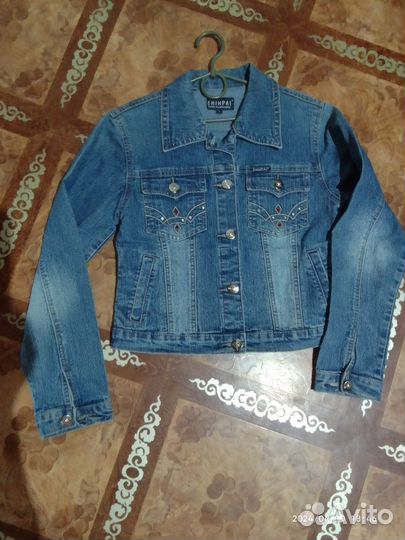 Десткаяджинсовая куртка для девочек