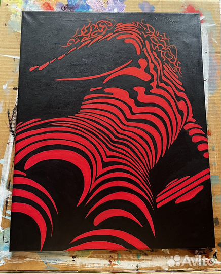 Картина акрилом на холсте