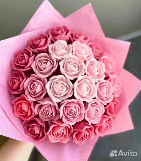 Розы из шоколада, ручная работа, букет