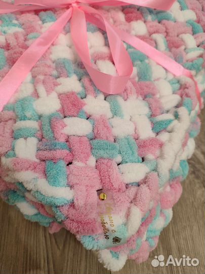 Плед из ализе пуффи