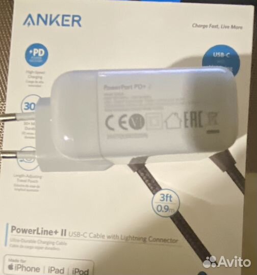 Сетевое зарядное устройство Anker PowerPort PD+ 2