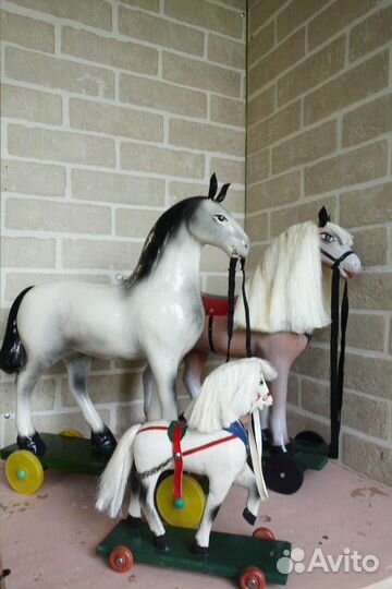 Лошадка каталка, на колесах, СССР