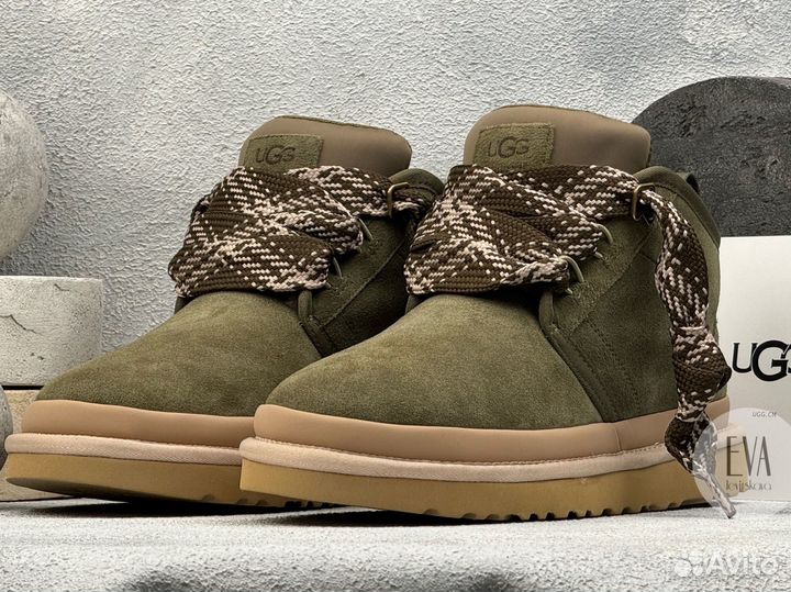 Мужские и женские ботинки UGG neumel green suede