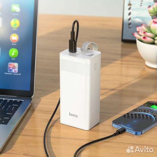 Портативный аккумулятор Hoco J86 40000mAh,PD/QC3.0