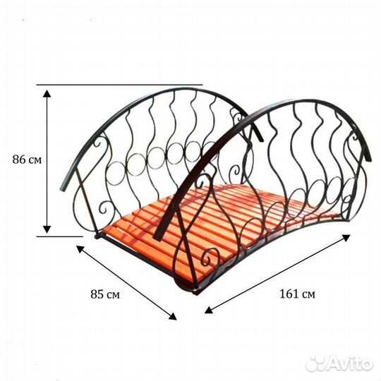 Кованый декоративный мостик 