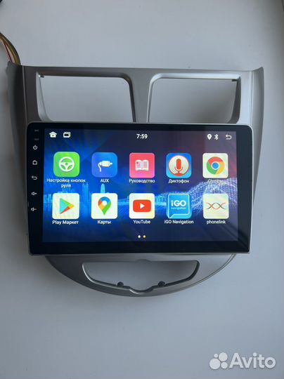 Магнитола Android hyundai Solaris