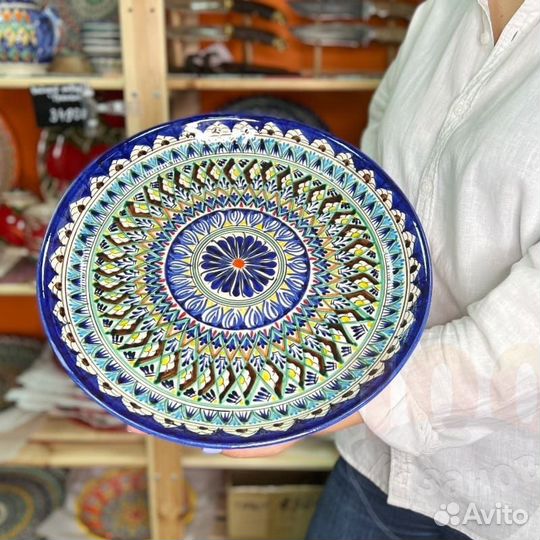 Узбекский ляган для плова Риштан, д-32см