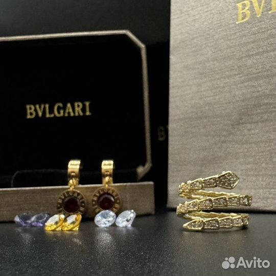 Bvlgari кольцо и серьги