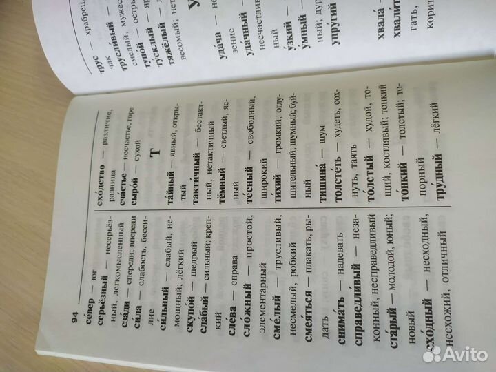 Словарь синонимов и антонимов