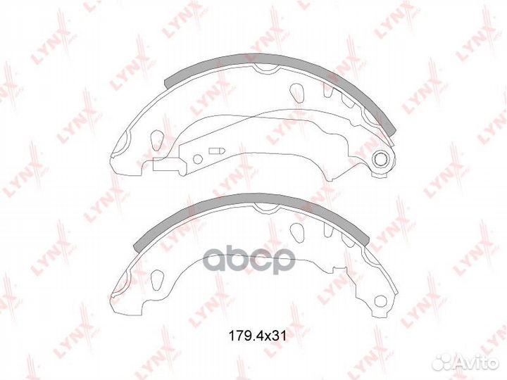 Колодки тормозные барабанные зад bs6101 LYN