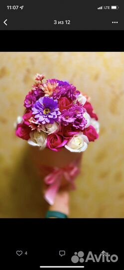 Букет цветов из мыла